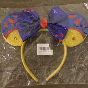 Kids Headband with Bow - Purple and Yellow